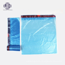 Bolsas de basura con cordón de color azul con cordón de 55 galones